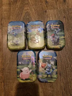 Pokemon TCG Ascended Heroes Mini Tin x 5 Complete Art Set New & Sealed - Image 1
