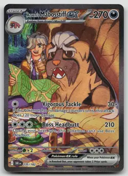 Pokemon Arven's Mabosstiff ex Holo SIR SV10: Destined Rivals 235/182 - Image 1