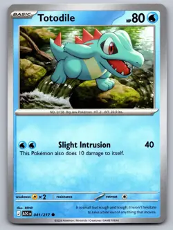 Totodile 041/217 Common Ascended Heroes Pokemon Near Mint - Image 1