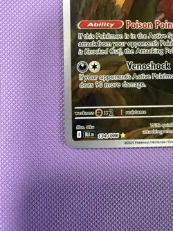 Pokemon TCG Scolipede 134/086 Black Bolt Illustration Rare Holo Stage EN | NM - Image 4