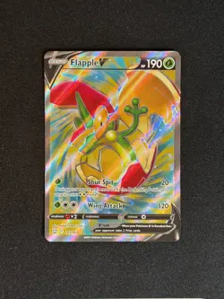 Flapple V 143/163 Ultra Rare Battle Styles Pokemon Near Mint - Image 1