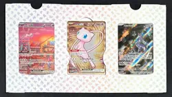 Pokemon 151 UPC Promo Set, Box Fresh: Metal Mew 205, Sealed Mew 053 & Mewtwo 052 - Image 1