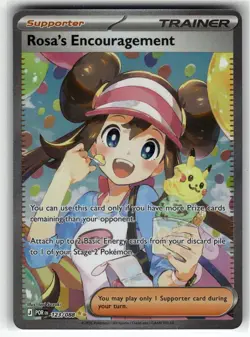 Rosa's Encouragement 123/088 Holo Perfect Order Pokemon NM - Image 1