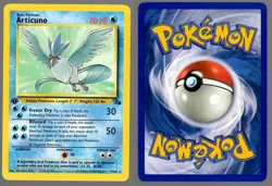 Pokemon TCG Articuno Fossil 17/62 Regular 1st Edition Rare Non Holo - Image 1
