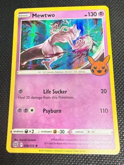 Mewtwo 056/172 Holo Promo Trick or Trade BOOster Pokemon Near Mint - Image 1