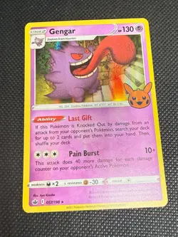 Gengar 057/198 Holo Promo Trick or Trade BOOster Pokemon Near Mint - Image 1