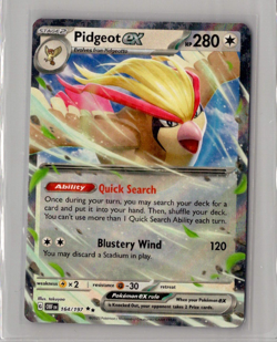 Pidgeot ex 164/197 Pokemon TCG Obsidian Flames Holo NM - Image 1