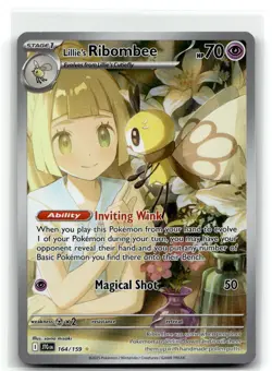 Lillie's Ribombee 164/159 Illustration Rare Journey Together Pokemon NM b4 - Image 1