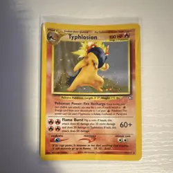 Pokemon TCG Typhlosion 17/111 Neo Genesis Holo Rare 100 HP Stage 2 2000 - Image 1