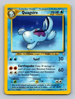 Quagsire 45/111 Uncommon Neo Genesis Pokemon Unlimited Lightly Played - Image 1
