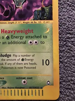 Pokemon TCG Muk H17/H32 Aquapolis Holo LP - Image 3