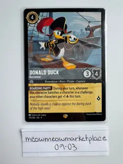 Donald Duck Buccaneer Legendary Card 179/204 Lorcana: Ursula's Return - Image 2