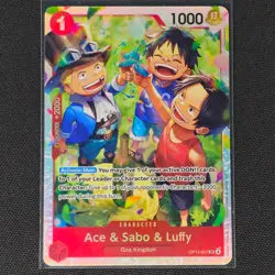 Ace & Sabo & Luffy - OP13-007 - SR - Carrying On His Will - One Piece - NM/M - Image 1