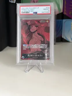 Monkey D. Luffy PSA 10 One Piece CCG EB02-010 Alt Art JP Foil 2025 - Image 1