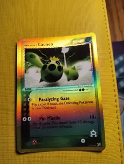 Team Aqua's Cacnea 24/95 EX Team Magma vs Reverse Holo Vintage Pokemon TCG Card - Image 1