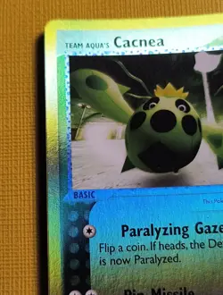 Team Aqua's Cacnea 24/95 EX Team Magma vs Reverse Holo Vintage Pokemon TCG Card - Image 2