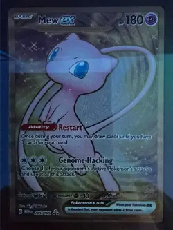2023 Pokemon SV 151 Promo Mew-ex Metal Card #205 - SGC 8.5 (NM/MT+) - Image 1