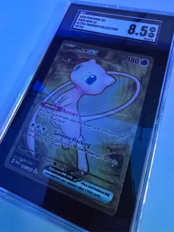 2023 Pokemon SV 151 Promo Mew-ex Metal Card #205 - SGC 8.5 (NM/MT+) - Image 3