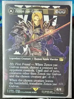 Zenos yae Galvus (Borderless) - FOIL - MTG - FIN - 0384 - RARE ~ NM - Image 2
