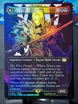 Zenos yae Galvus (Borderless) - FOIL - MTG - FIN - 0384 - RARE ~ NM - Image 3