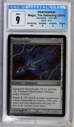 HEARTSEEKER Darksteel Foil Rare CGC 9 Q+ MTG [Nostalgium] - Image 1