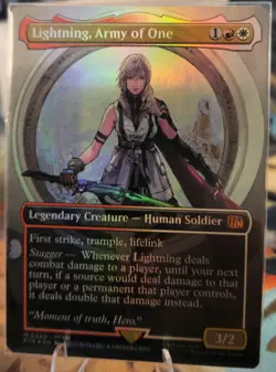 Lightning, Army of One (Borderless) (0320) Final Fantasy Foil - Image 1