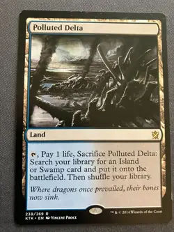 MTG Polluted Delta {Khans of Tarkir} - LP - Image 1