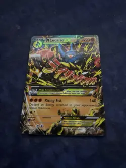 Pokemon TCG Mega Lucario EX 55a/111 Furious Fists Ultra Rare Holo Card - Image 1