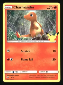 Charmander 009/025 Promo McDonald's 25th Anniversary Promos Pokemon LP - Image 1