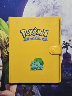 🔥1999 Vintage Pokemon Yellow Bulbasaur Binder With 30 4-Pocket Plastic 120ct - Image 1