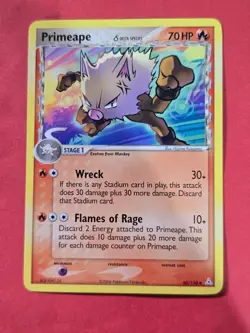 2006 Pokemon EX Holon Phantoms #50 Primeape, Delta Species, UC, NF/H, cd1 - Image 1