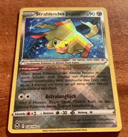Pokemon Karte - Strahlendes Jirachi 120/195 - Silberne Sturmwinde - Deutsch - Image 3