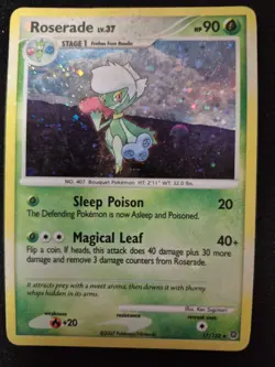 Pokemon Diamond & Pearl Secret Wonders Roserade Holo Rare 17/132 - Hp - Image 1