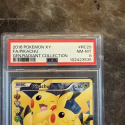 Pokemon Pikachu TCG RC29/RC32 Radiant Collection Generations PSA 8 NM-MT - Image 2