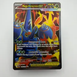 Mega Heracross ex 108/094 Ultra Rare Phantasmal Flames Pokemon Near Mint - Image 1