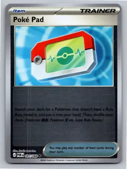 Poke Pad 198/217 Common Ascended Heroes Pokemon Reverse Holo Near Mint - Image 1