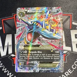 Pokemon TCG M Sharpedo EX XY200 XY Promo Holo Mega Evolution English 210 HP - Image 1