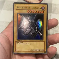 Red-Eyes Black Dragon SDJ-001 - 1st Edition - Yu-Gi-Oh - LP - Image 1
