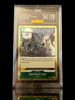 🚨 Electrical Luna OP08-036 One Piece~TAG 10~PRISTINE GOLD DIAMOND MBA 💎 - Image 1