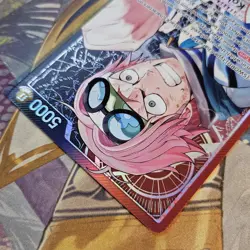 2025 ONE PIECE TCG A FIST OF DIVINE SPEED OP11-001 KOBY ALT ART LEADER NM - Image 3