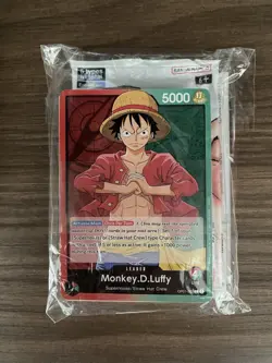 Monkey D. Luffy OP01-003 PRE ERRATA One Piece Demo Deck + Promo Pack SEALED - Image 1
