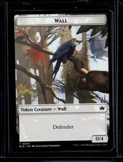 Wall Token - 4 - NM - BLB - NM - MTG Magic the Gathering - Image 1