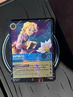 Disney Lorcana TCG Rapunzel Appreciative Artist promo Epcot Collection Quest - Image 1