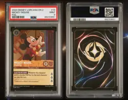 2023 Disney Lorcana Rise of the Floodborn Mickey Mouse #13 Foil PSA 9 - Image 2