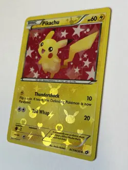 Pikachu Holo English #RC7 / RC25 Gold Pattern Pokemon Card RARE near MINT + 💎 - Image 2