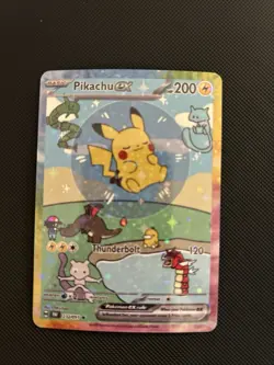 Pikachu Ex Pokemon Card Display Art Cards - Image 1