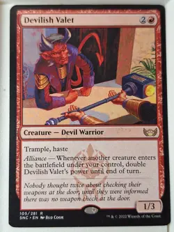 Devilish Valet - Streets of New Capenna - Magic the Gathering MTG Nice! - Image 1
