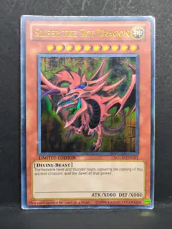 Yu-Gi-Oh Slifer the Sky Dragon Limited Edition Secret Rare Card YMA-EN001 - Image 1