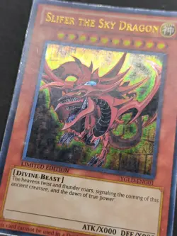 Yu-Gi-Oh Slifer the Sky Dragon Limited Edition Secret Rare Card YMA-EN001 - Image 2