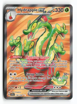 Hydrapple ex 156/142 SV07: Stellar Crown Holo Ultra Rare Pokemon TCG Card NM - Image 1